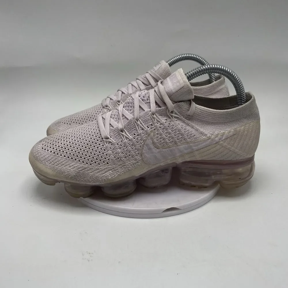 Nike Air Shoes Women Size 8 Vapormax Flyknit Pink Athletic Running Sneakers 3921